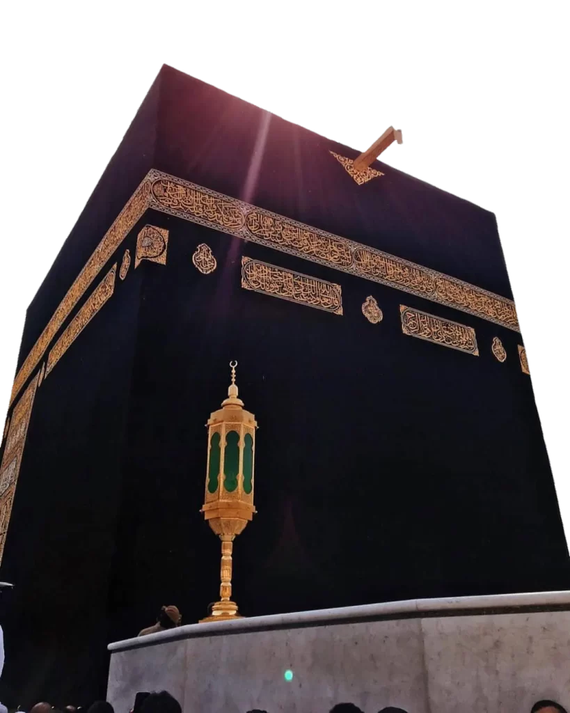Full low angle view of Kaaba Sharif png