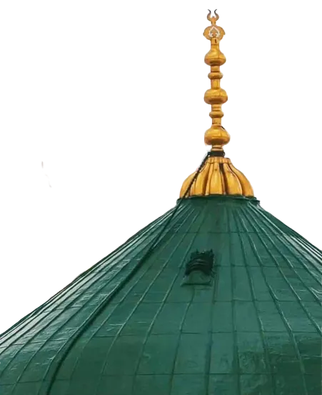 Golden top png of madina sharif dome