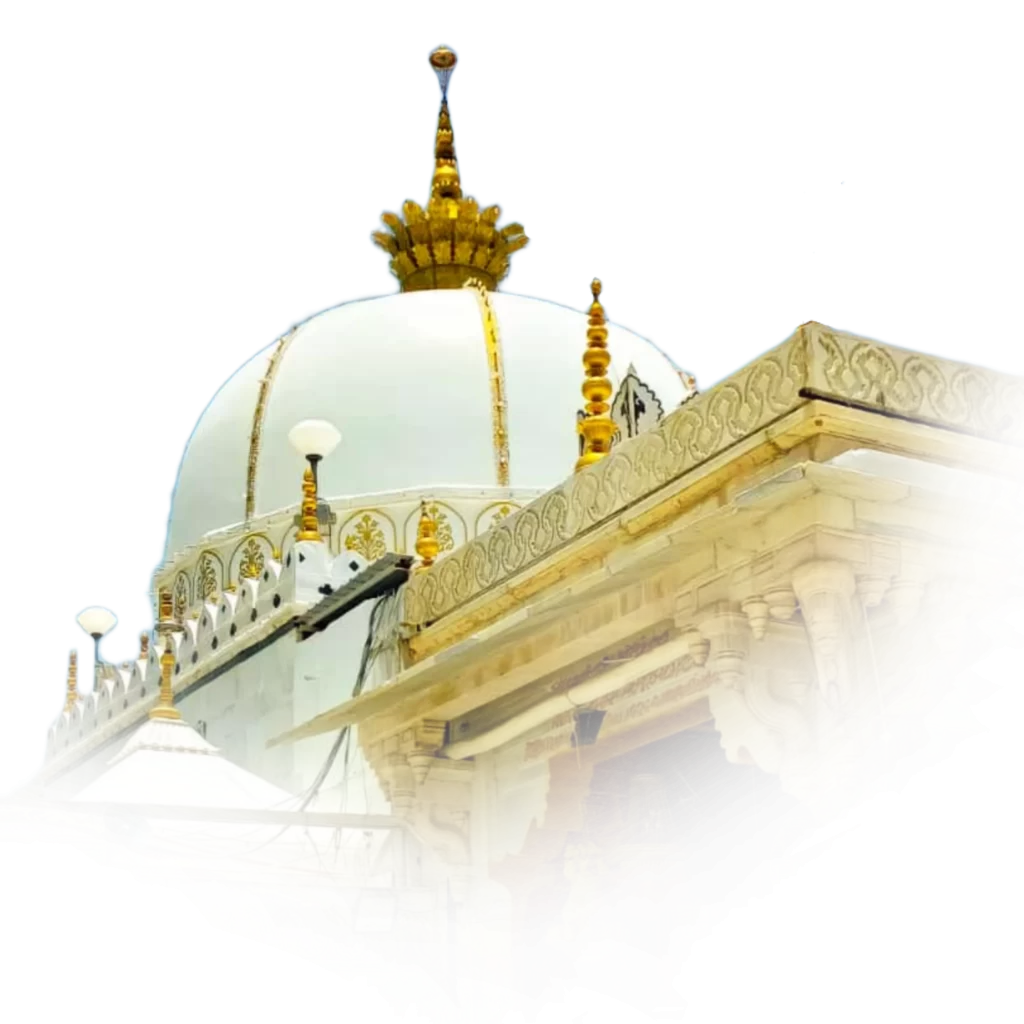 Golden view of Aastane Khwaja Garib Nawaz png