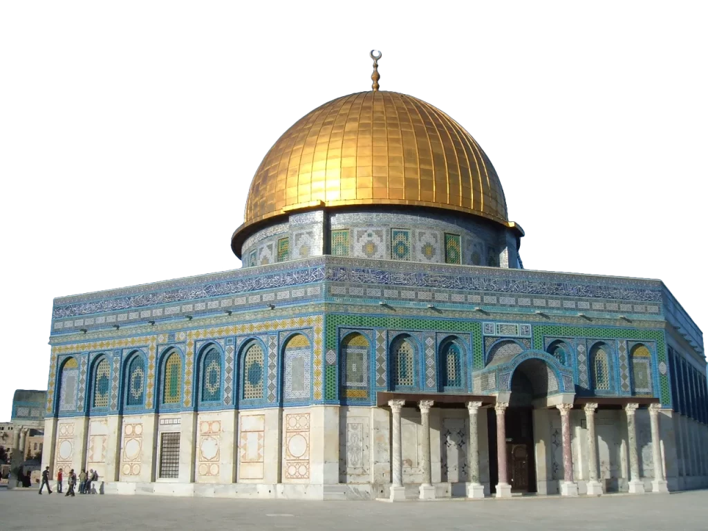 Side corner view of Masjid-al-Aqsa png