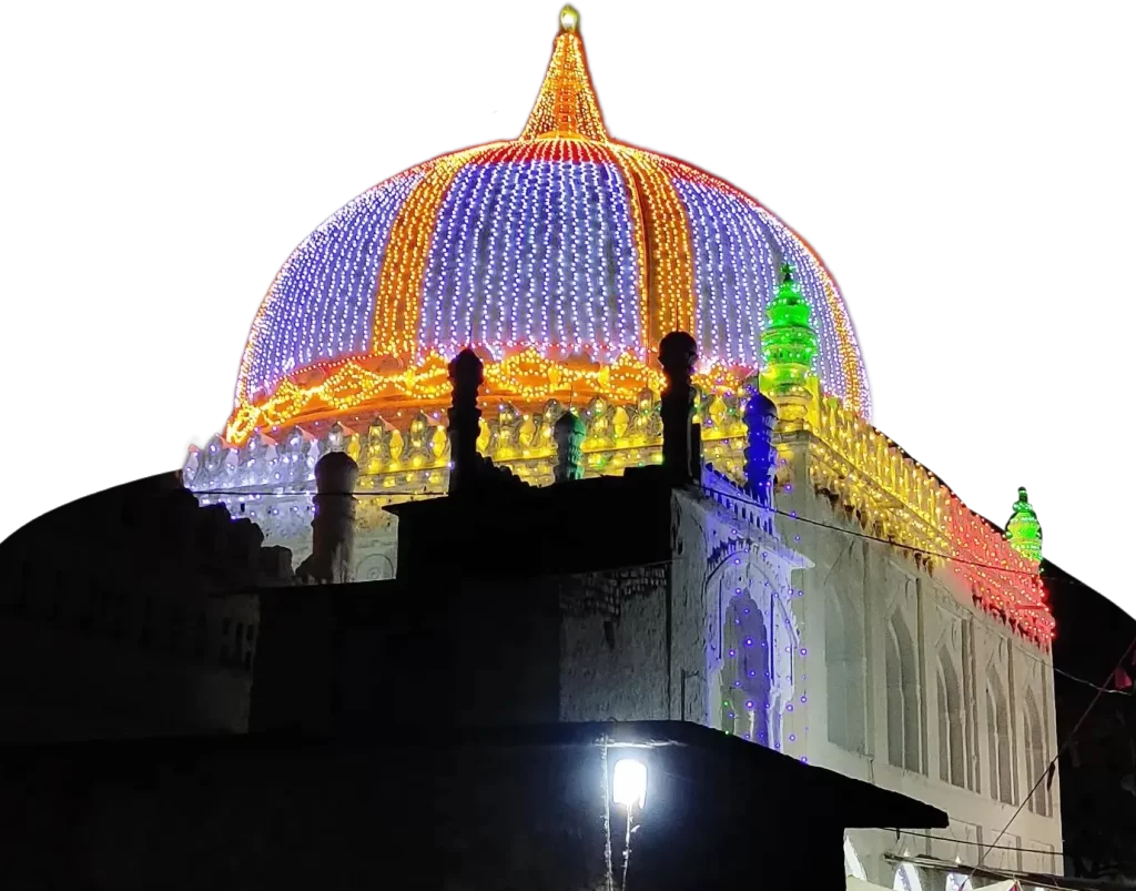 night view of hazrat khwaja banda nawaz dargah free png