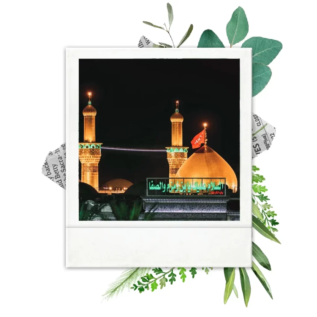 Inside frame view of the imam e hussain dargah