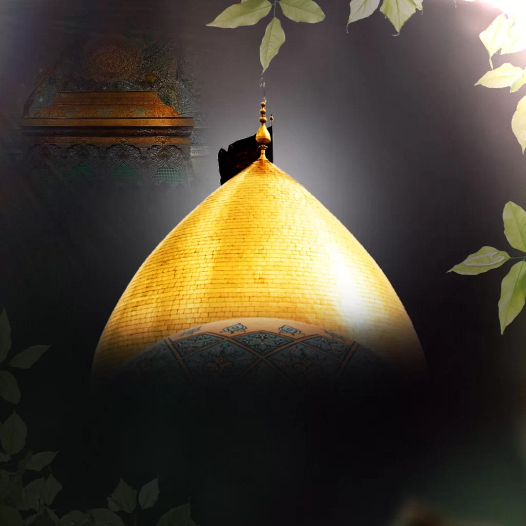 beautiful square image of imam e hussain dome in karbala