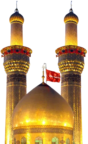 two minara middle of roza e imam e hussain