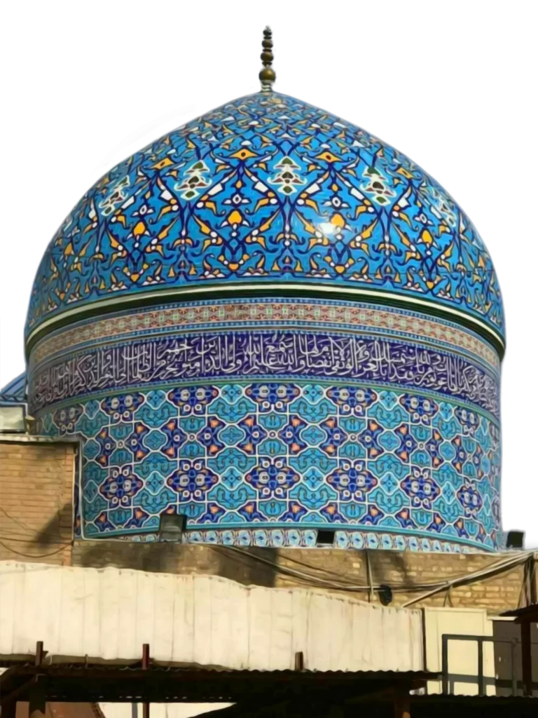 Close bottom view of Baghdad Sharif dargah