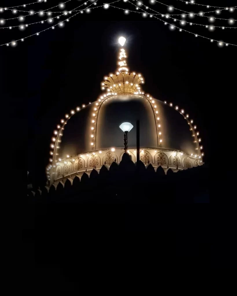 Night portrait image of ajmer sharif